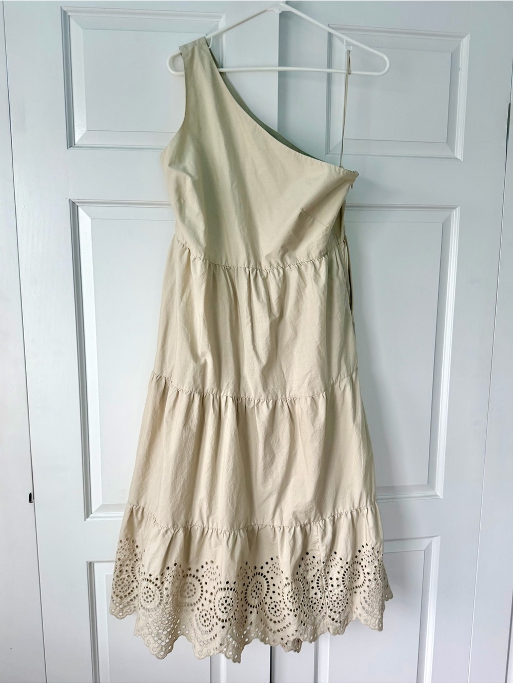 GAP One-Shoulder Tiered Midi Dress / Size 12